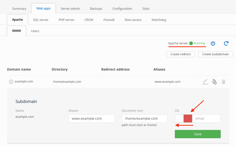 WebApps SSL